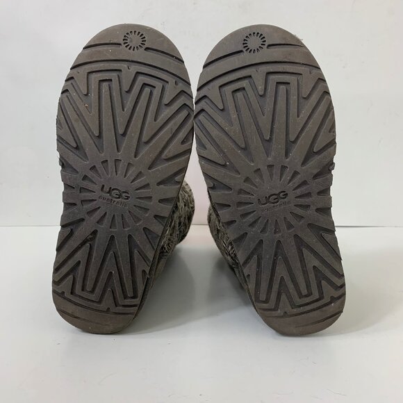 Ugg Women’s Isla Knit Sweater Boots in Gray - Size 6 Coastal - Picture 7 of 8